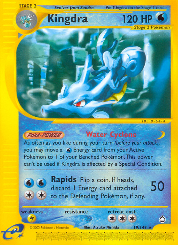 Kingdra (19/147) [Aquapolis] | Jomio and Rueliete's Cards and Comics