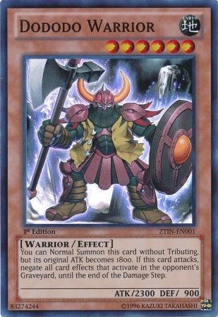 Dododo Warrior [ZTIN-EN001] Super Rare | Jomio and Rueliete's Cards and Comics