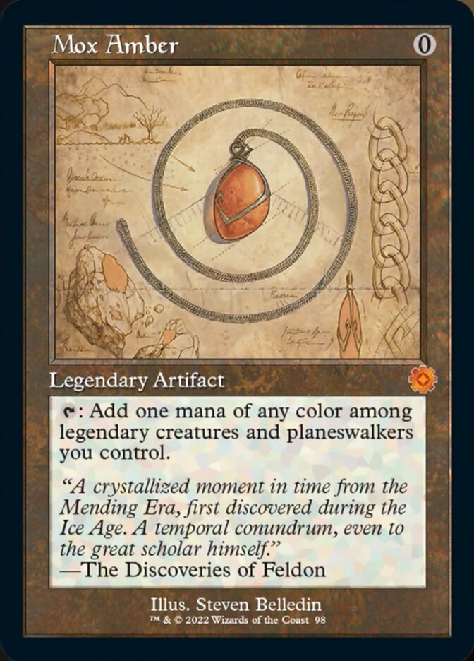 Mox Amber (Retro Schematic) [The Brothers' War Retro Artifacts] | Jomio and Rueliete's Cards and Comics