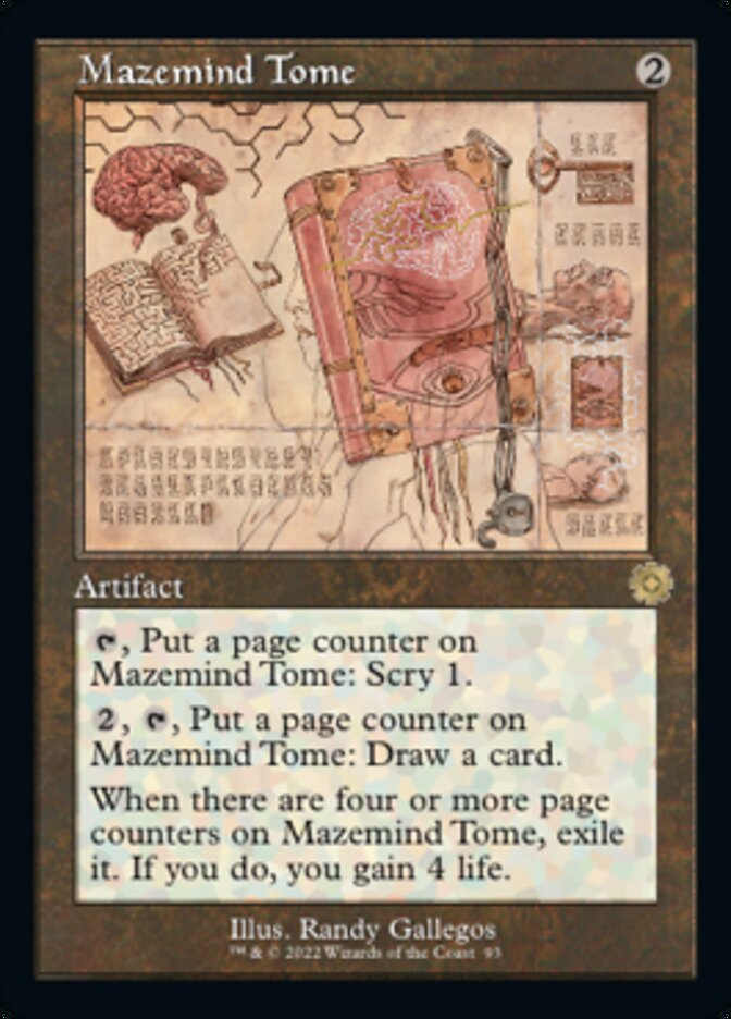 Mazemind Tome (Retro Schematic) [The Brothers' War Retro Artifacts] | Jomio and Rueliete's Cards and Comics