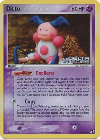 Ditto (38/113) (Stamped) [EX: Delta Species] | Jomio and Rueliete's Cards and Comics