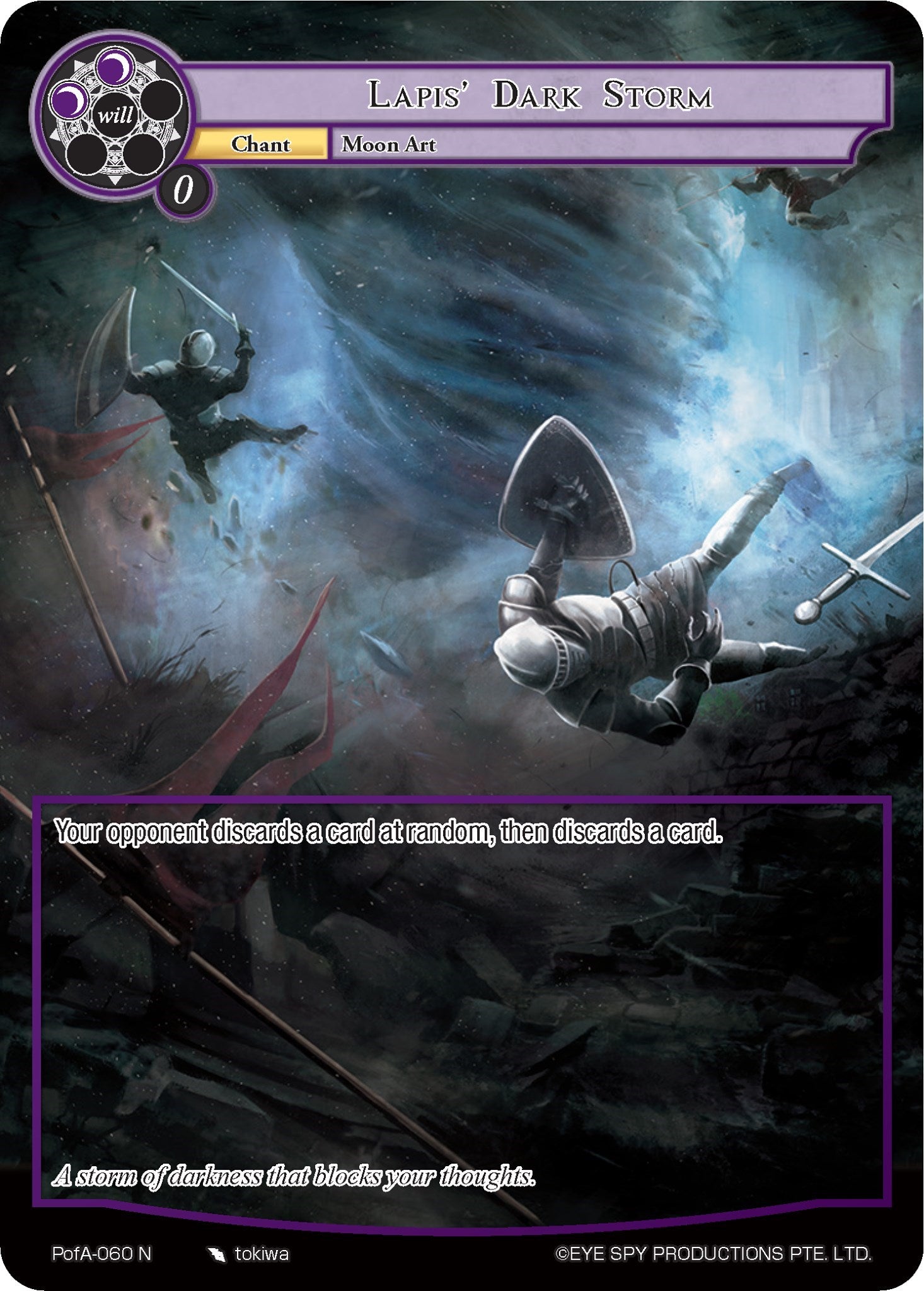 Lapis' Dark Storm (Full Art) (PofA-060) [Alice Origin IV: Prologue of Attoractia] | Jomio and Rueliete's Cards and Comics