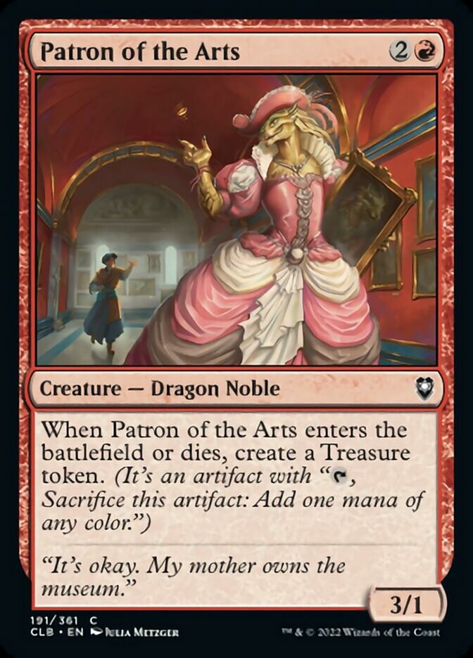Patron of the Arts [Commander Legends: Battle for Baldur's Gate] | Jomio and Rueliete's Cards and Comics