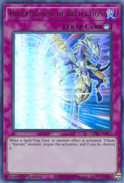 Hieratic Seal of Reflection [GFTP-EN057] Ultra rare | Jomio and Rueliete's Cards and Comics