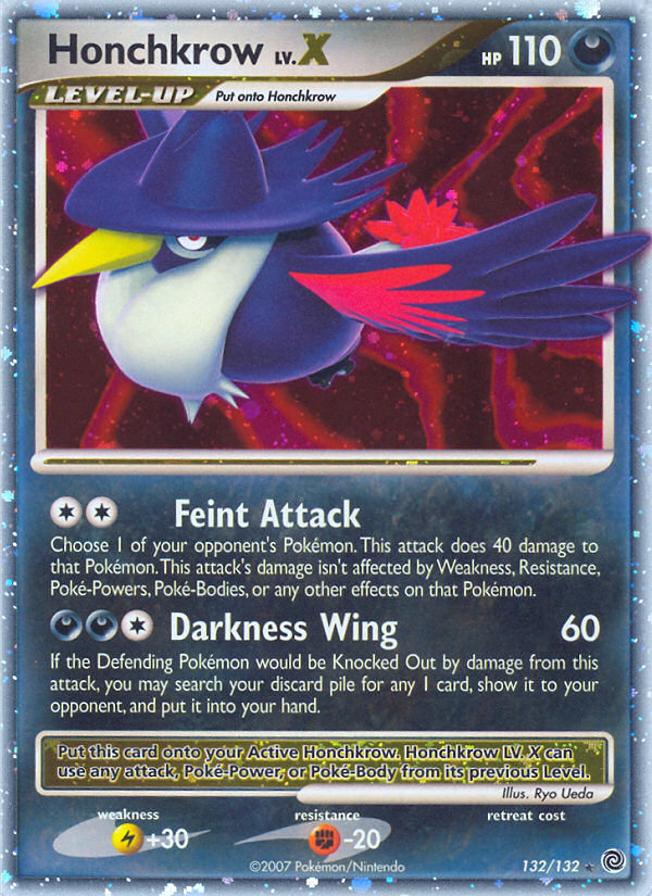 Honchkrow LV.X (132/132) [Diamond & Pearl: Secret Wonders] | Jomio and Rueliete's Cards and Comics