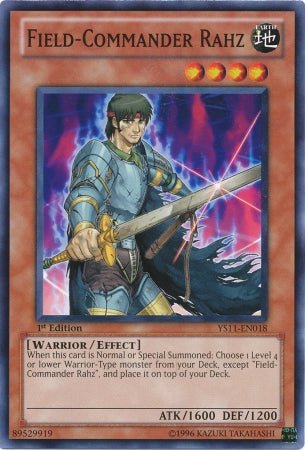 Field-Commander Rahz [YS11-EN018] Common | Jomio and Rueliete's Cards and Comics