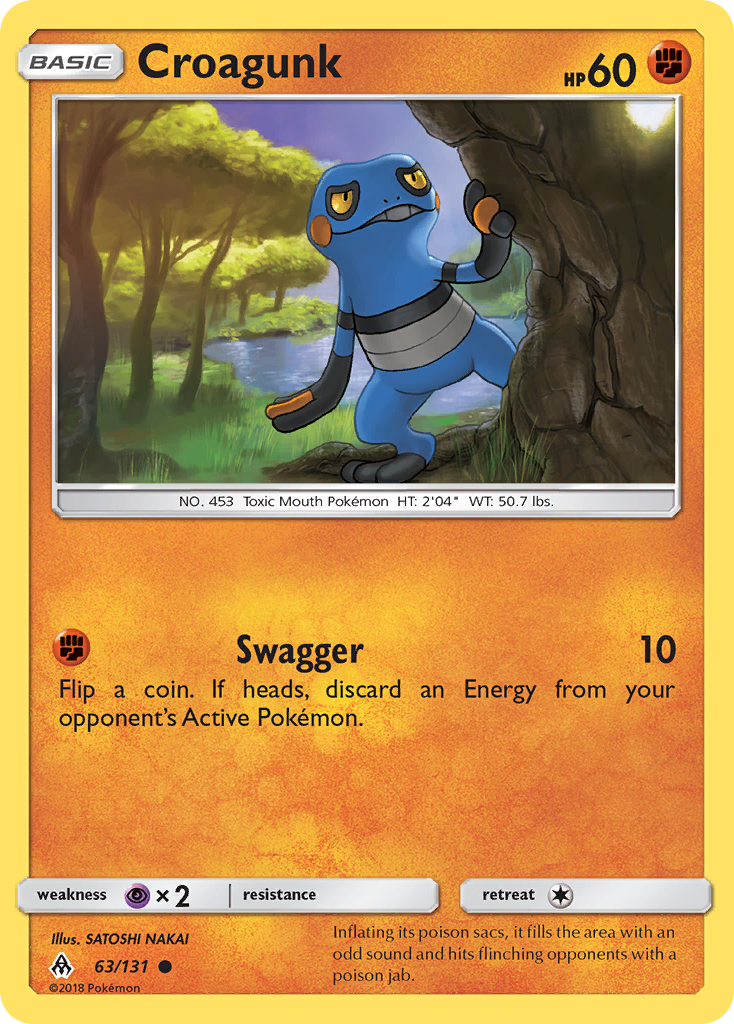 Croagunk (63/131) [Sun & Moon: Forbidden Light] | Jomio and Rueliete's Cards and Comics