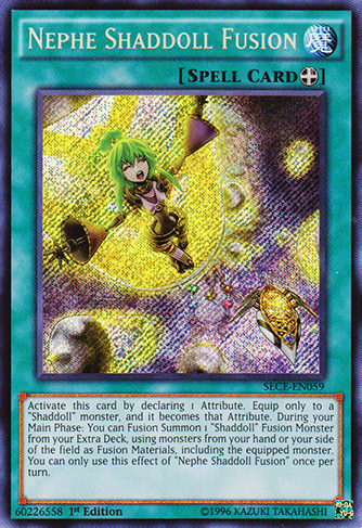 Nephe Shaddoll Fusion [SECE-EN059] Secret Rare | Jomio and Rueliete's Cards and Comics