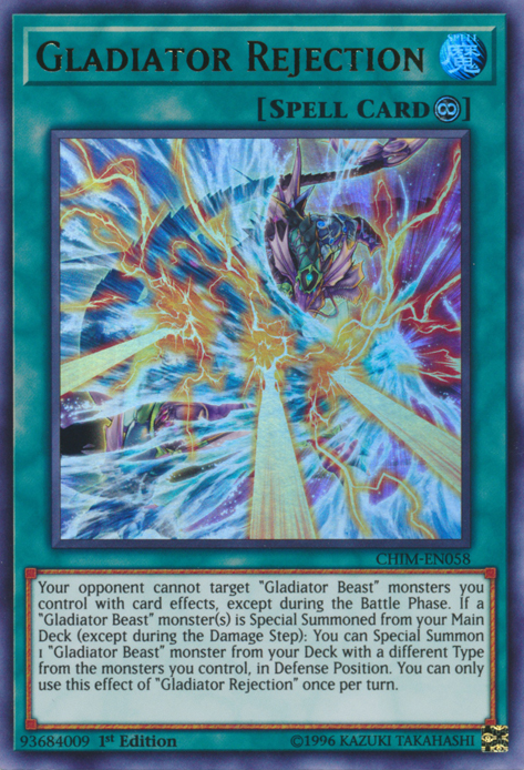 Gladiator Rejection [CHIM-EN058] Ultra Rare | Jomio and Rueliete's Cards and Comics