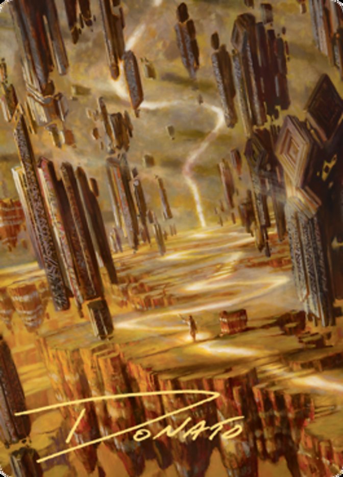 Brightclimb Pathway Art Card (Gold-Stamped Signature) [Zendikar Rising Art Series] | Jomio and Rueliete's Cards and Comics