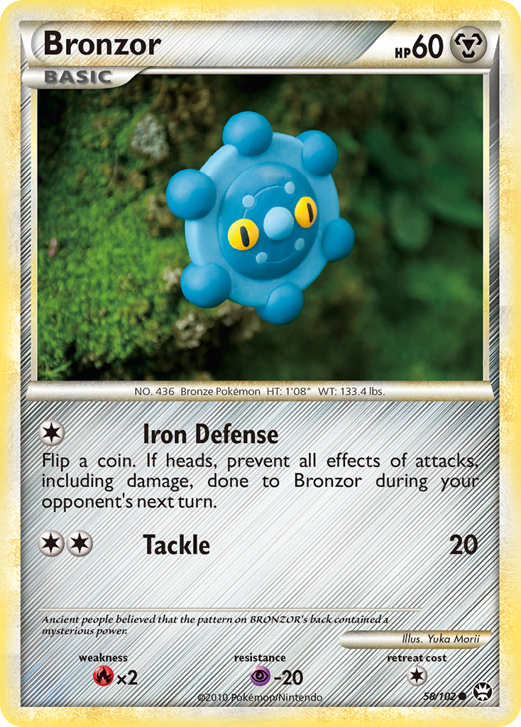 Bronzor (58/102) [HeartGold & SoulSilver: Triumphant] | Jomio and Rueliete's Cards and Comics