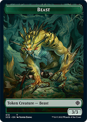 Beast // Beast Double-Sided Token [Starter Commander Decks] | Jomio and Rueliete's Cards and Comics