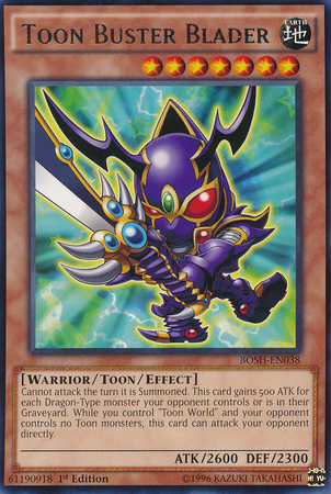 Toon Buster Blader [BOSH-EN038] Rare | Jomio and Rueliete's Cards and Comics