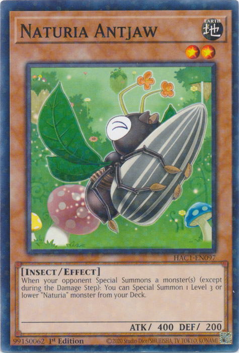 Naturia Antjaw (Duel Terminal) [HAC1-EN097] Common | Jomio and Rueliete's Cards and Comics