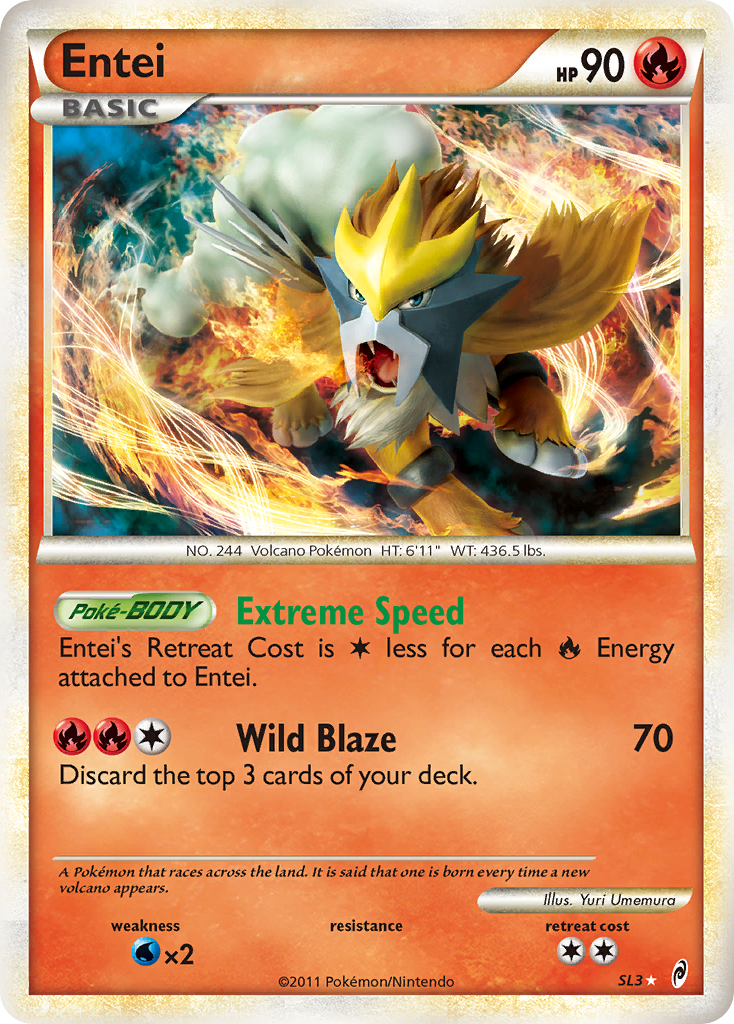 Entei (SL3) [HeartGold & SoulSilver: Call of Legends] | Jomio and Rueliete's Cards and Comics