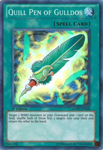 Quill Pen of Gulldos [GENF-EN058] Super Rare | Jomio and Rueliete's Cards and Comics