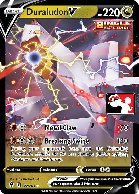 Duraludon V (122/203) [Prize Pack Series One] | Jomio and Rueliete's Cards and Comics