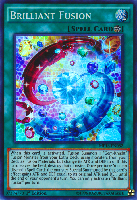 Brilliant Fusion [MP16-EN082] Super Rare | Jomio and Rueliete's Cards and Comics