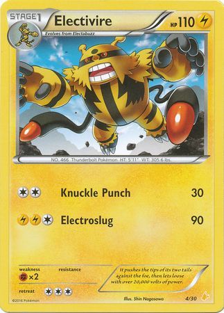 Electivire (4/30) [XY: Trainer Kit 3 - Pikachu Libre] | Jomio and Rueliete's Cards and Comics