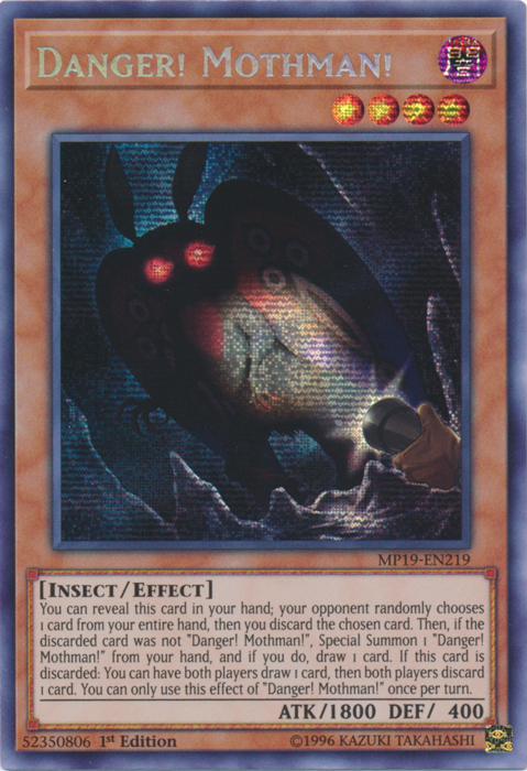 Danger! Mothman! [MP19-EN219] Prismatic Secret Rare | Jomio and Rueliete's Cards and Comics