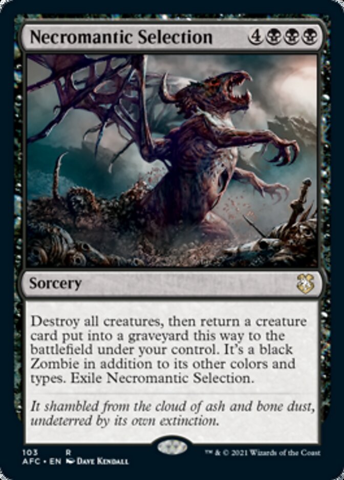 Necromantic Selection [Dungeons & Dragons: Adventures in the Forgotten Realms Commander] | Jomio and Rueliete's Cards and Comics
