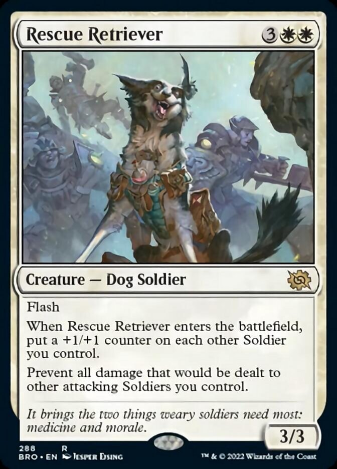 Rescue Retriever [The Brothers' War] | Jomio and Rueliete's Cards and Comics