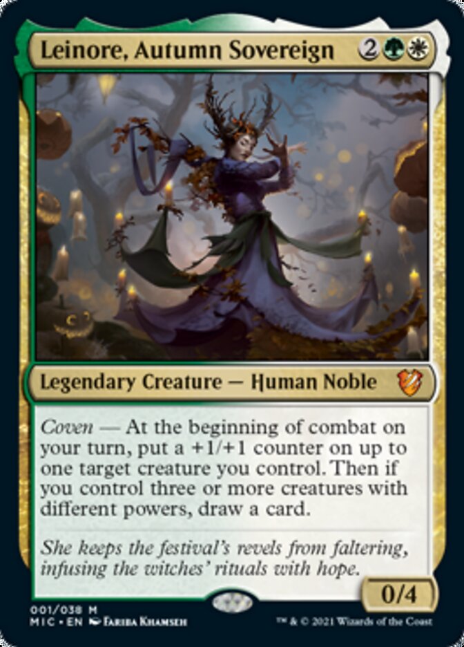 Leinore, Autumn Sovereign (Display Commander) [Innistrad: Midnight Hunt Commander] | Jomio and Rueliete's Cards and Comics