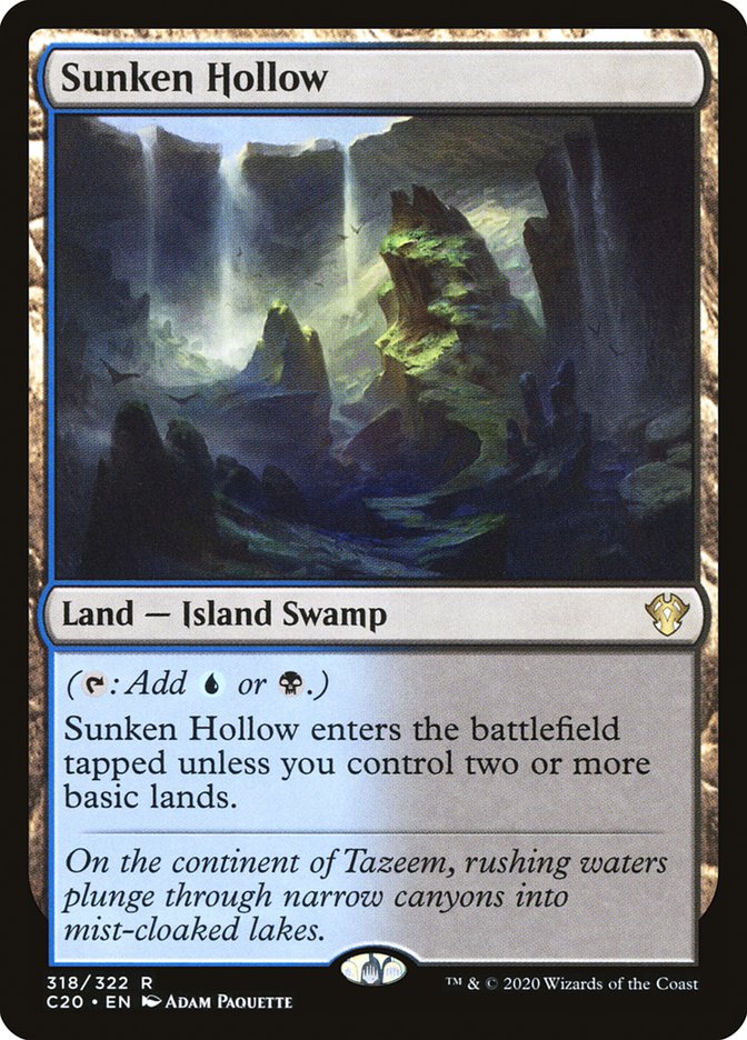 Sunken Hollow [Commander 2020] | Jomio and Rueliete's Cards and Comics