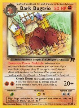 Dark Dugtrio (23/82) [Team Rocket Unlimited] | Jomio and Rueliete's Cards and Comics
