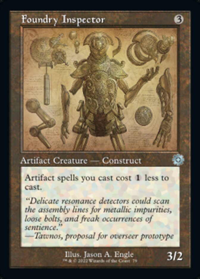 Foundry Inspector (Retro Schematic) [The Brothers' War Retro Artifacts] | Jomio and Rueliete's Cards and Comics