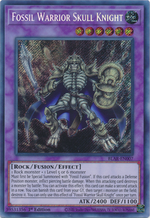 Fossil Warrior Skull Knight [BLAR-EN007] Secret Rare | Jomio and Rueliete's Cards and Comics