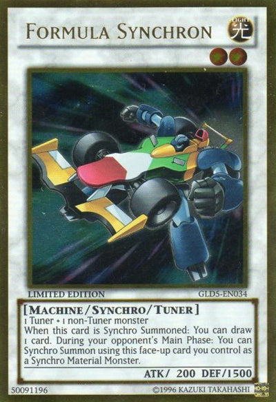 Formula Synchron [GLD5-EN034] Gold Rare | Jomio and Rueliete's Cards and Comics