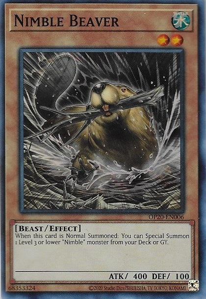 Nimble Beaver [OP20-EN006] Super Rare | Jomio and Rueliete's Cards and Comics