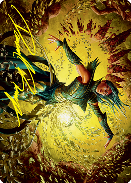 Dragonsguard Elite Art Card (Gold-Stamped Signature) (16/81) [Strixhaven: School of Mages Art Series] | Jomio and Rueliete's Cards and Comics
