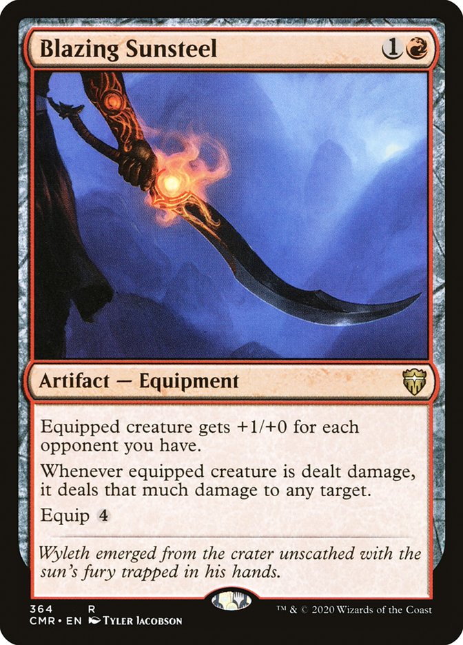 Blazing Sunsteel [Commander Legends] | Jomio and Rueliete's Cards and Comics