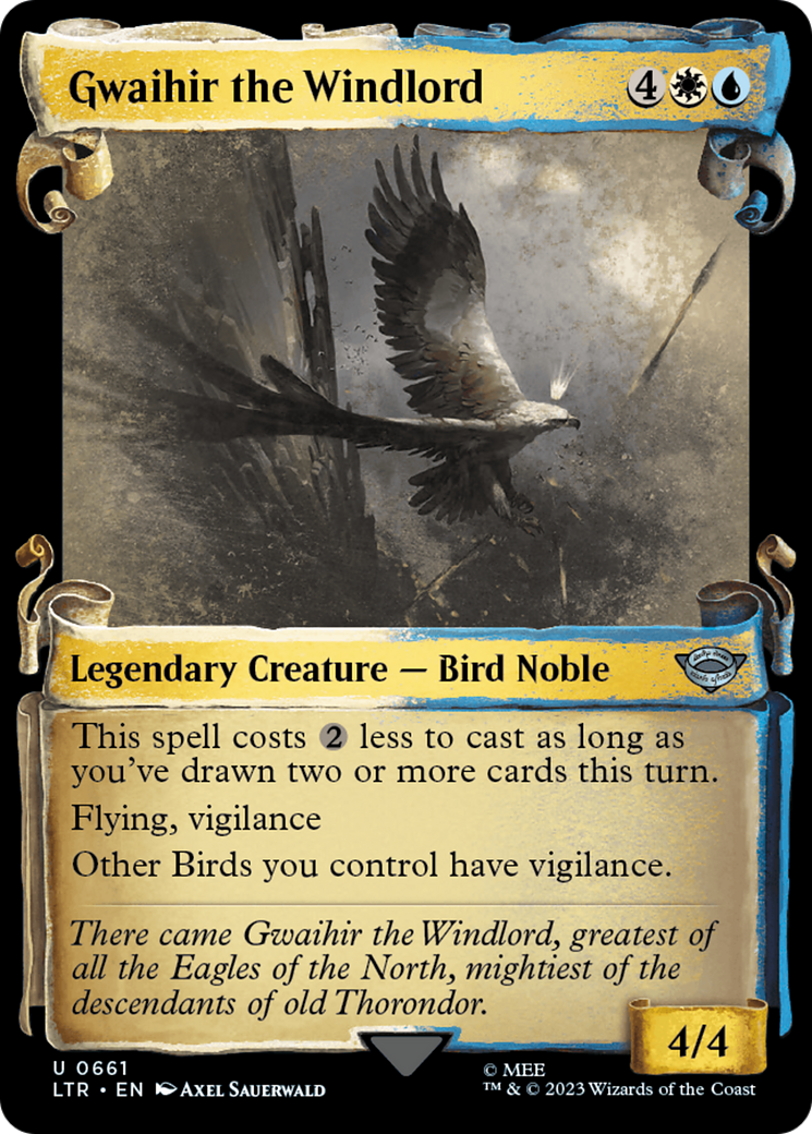Gwaihir the Windlord [The Lord of the Rings: Tales of Middle-Earth Showcase Scrolls] | Jomio and Rueliete's Cards and Comics