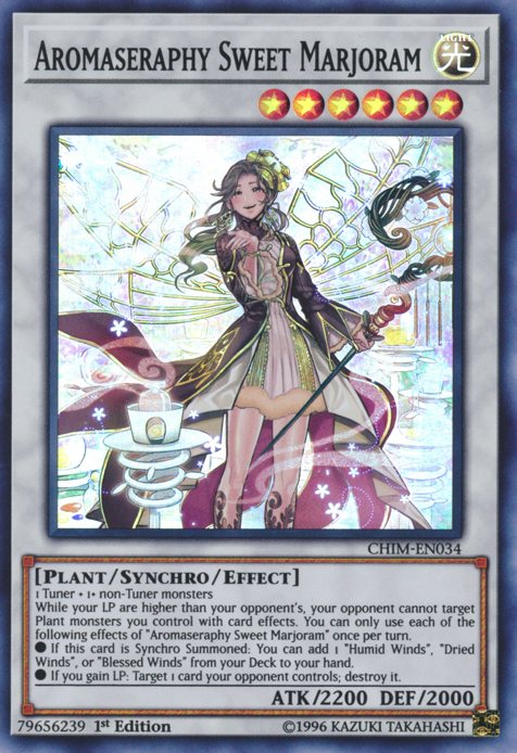Aromaseraphy Sweet Marjoram [CHIM-EN034] Super Rare | Jomio and Rueliete's Cards and Comics