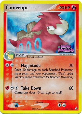 Camerupt (36/110) (Stamped) [EX: Holon Phantoms] | Jomio and Rueliete's Cards and Comics