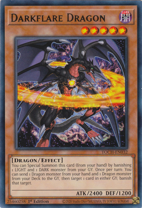 Darkflare Dragon [TOCH-EN032] Rare | Jomio and Rueliete's Cards and Comics
