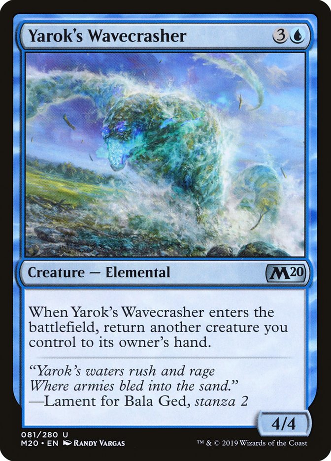 Yarok's Wavecrasher [Core Set 2020] | Jomio and Rueliete's Cards and Comics