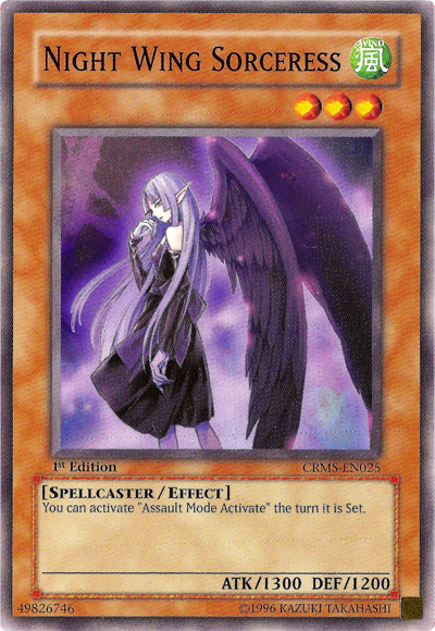 Night Wing Sorceress [CRMS-EN025] Common | Jomio and Rueliete's Cards and Comics