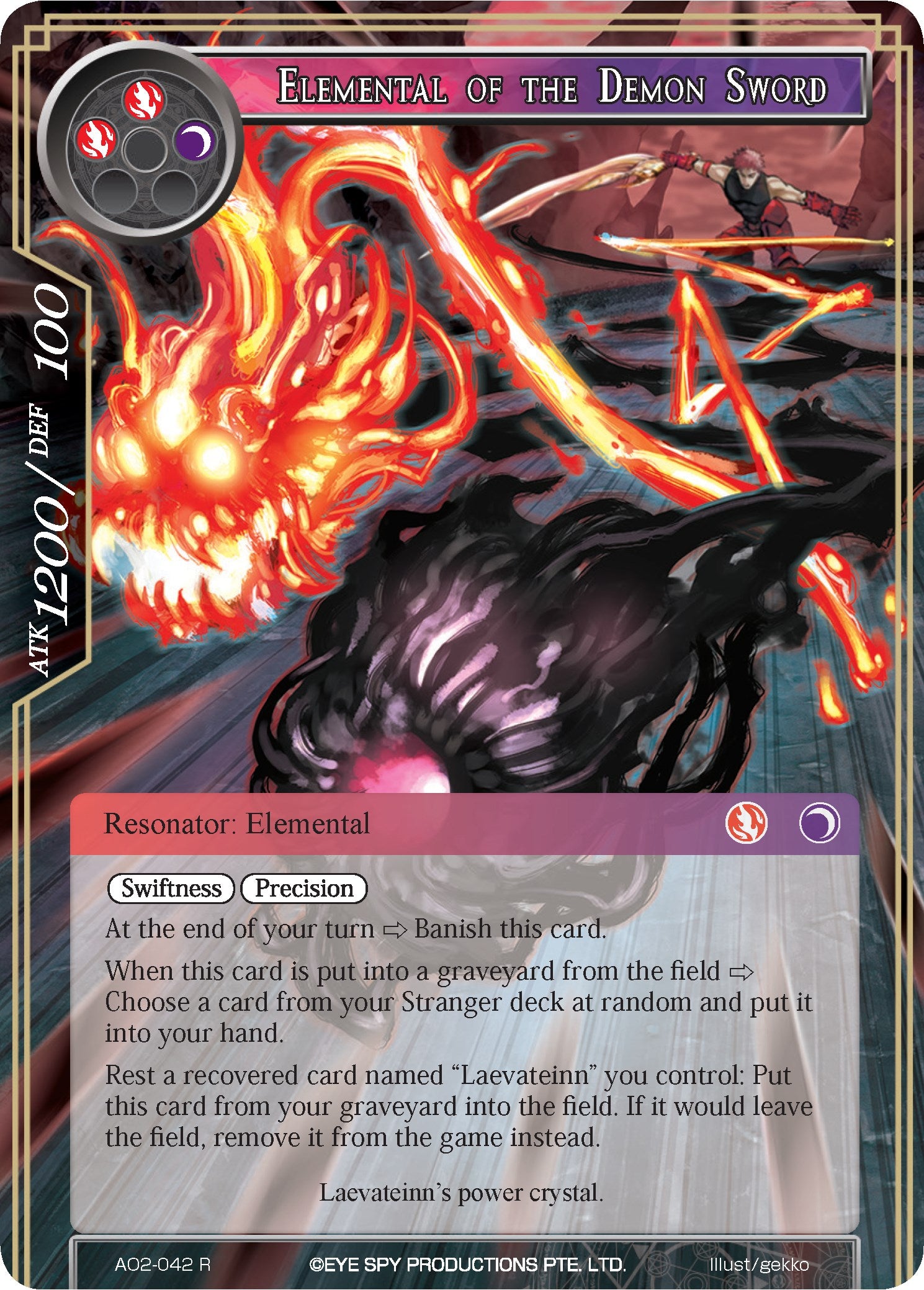 Elemental of the Demon Sword (AO2-042) [Alice Origin II] | Jomio and Rueliete's Cards and Comics