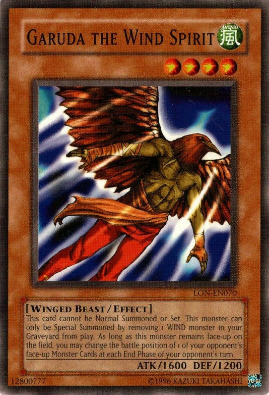 Garuda the Wind Spirit [LON-EN070] Common | Jomio and Rueliete's Cards and Comics