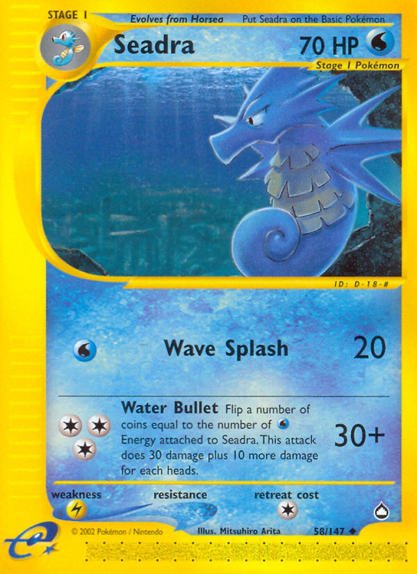 Seadra (58/147) [Aquapolis] | Jomio and Rueliete's Cards and Comics