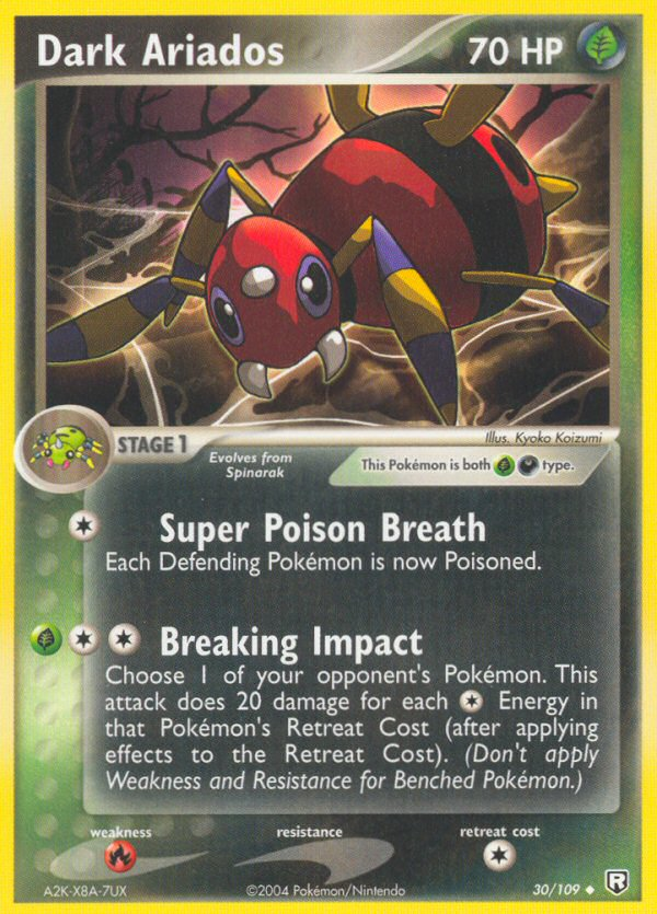 Dark Ariados (30/109) [EX: Team Rocket Returns] | Jomio and Rueliete's Cards and Comics