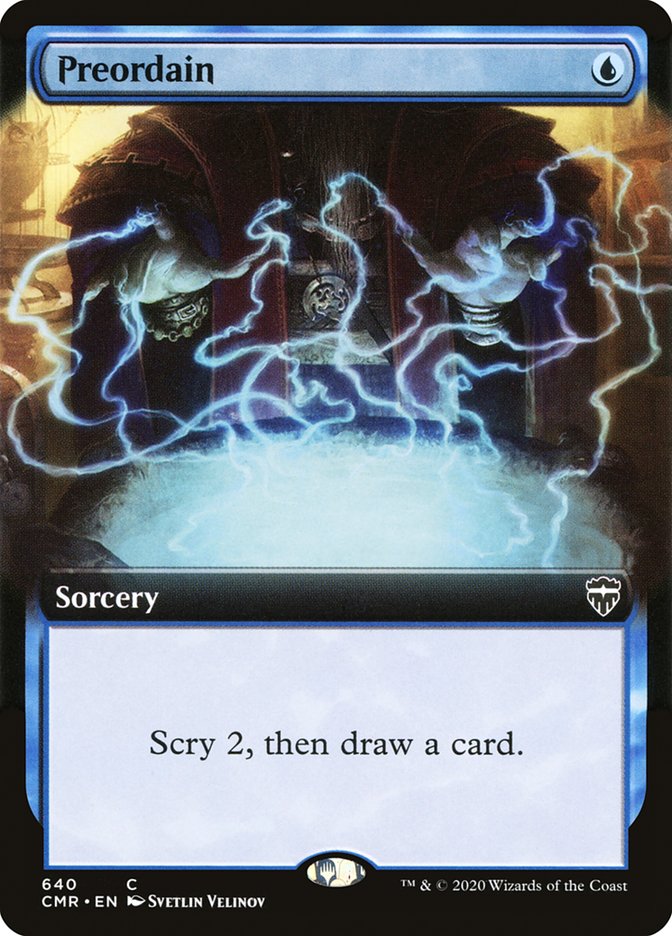 Preordain (Extended Art) [Commander Legends] | Jomio and Rueliete's Cards and Comics