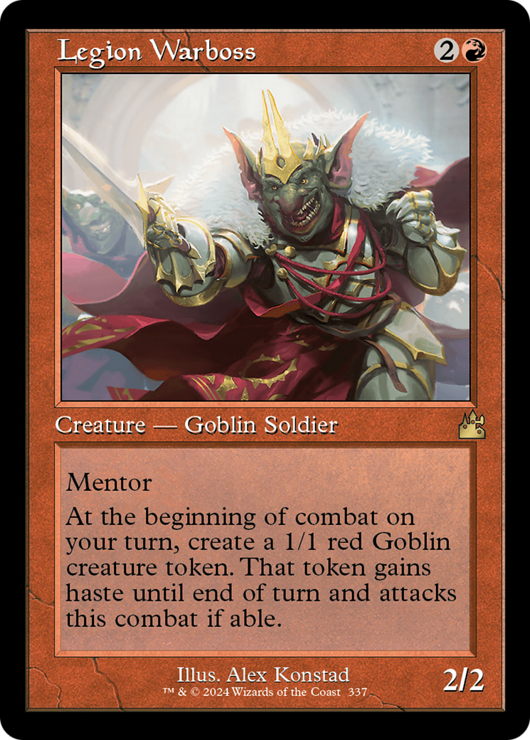 Legion Warboss (Retro Frame) [Ravnica Remastered] | Jomio and Rueliete's Cards and Comics