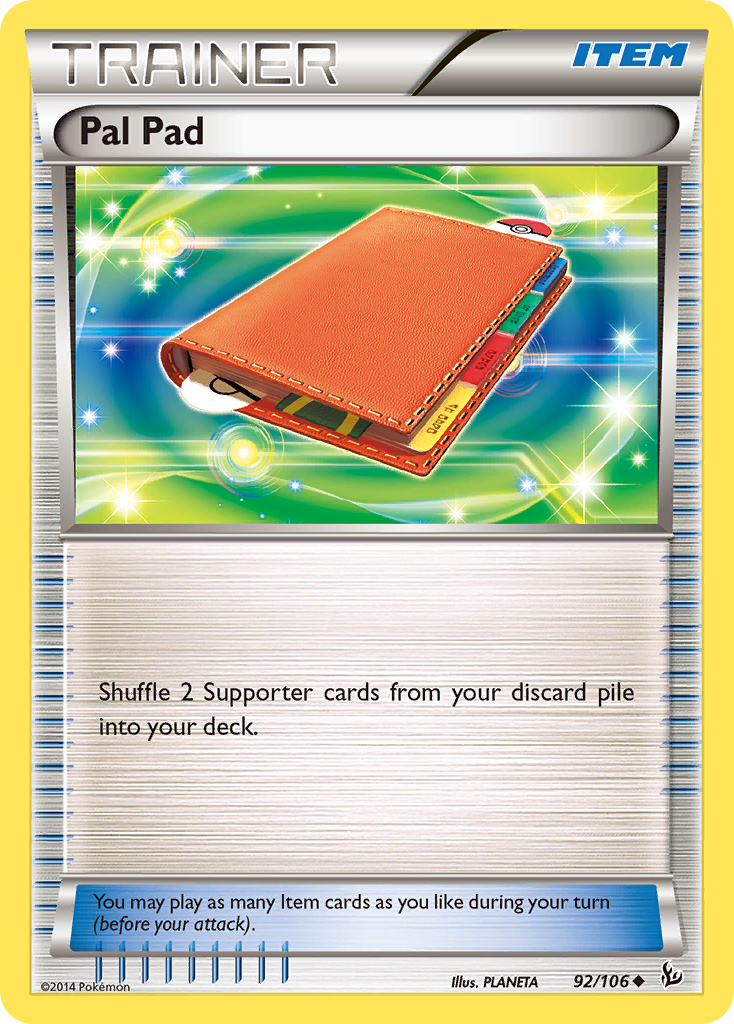 Pal Pad (92/106) [XY: Flashfire] | Jomio and Rueliete's Cards and Comics