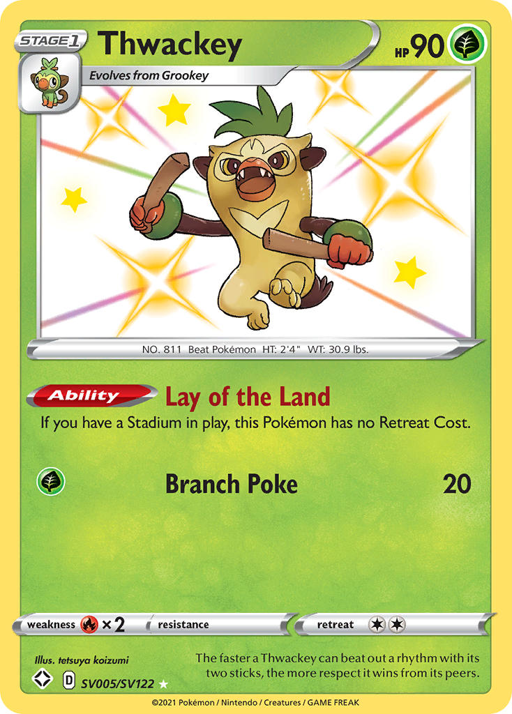 Thwackey (SV005/SV122) [Sword & Shield: Shining Fates] | Jomio and Rueliete's Cards and Comics