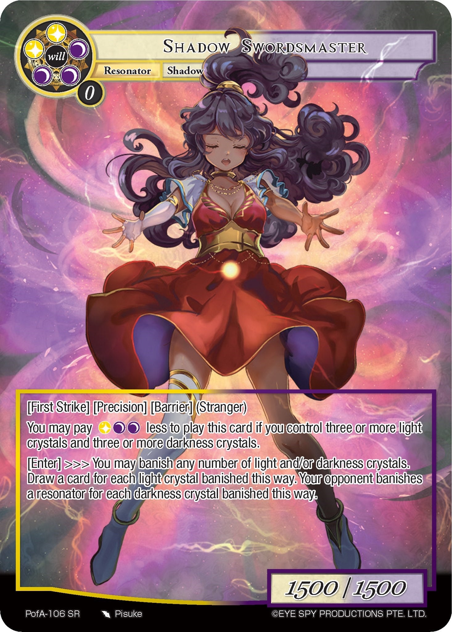 Shadow Swordmaster (Full Art) (PofA-106) [Alice Origin IV: Prologue of Attoractia] | Jomio and Rueliete's Cards and Comics